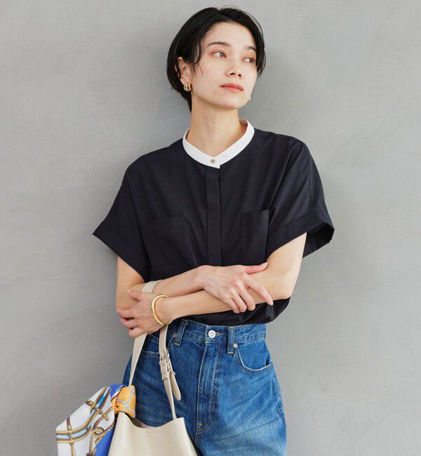 UNITED ARROWS green label relaxing「Breeze Cool ポケット シャツ マシンウォッシャブル 吸水速乾 通気性 UVカット」|シャツ・ブラウス|