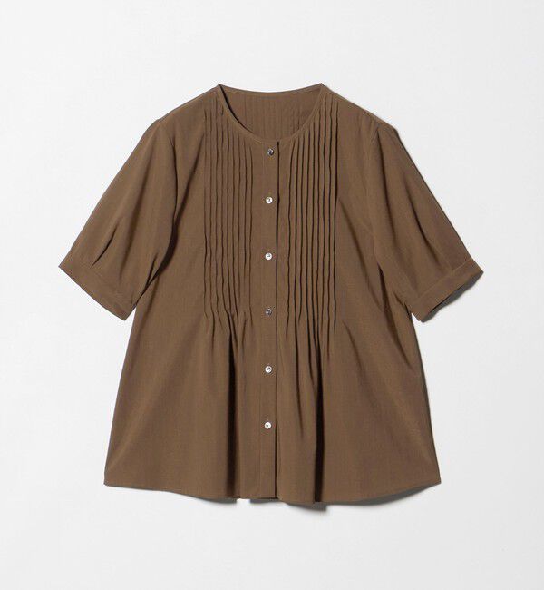 UNITED ARROWS green label relaxing「ピンタック 5分袖 ブラウス」|シャツ・ブラウス|