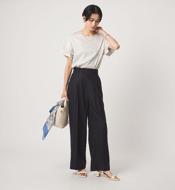 UNITED ARROWS green label relaxing「ソデフリル Tシャツ 汗染み防止」|Tシャツ・カットソー|