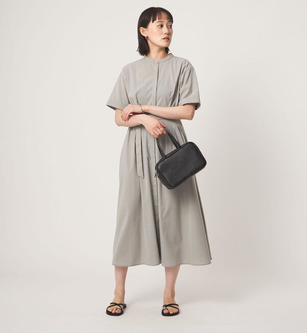 UNITED ARROWS green label relaxing「ベルト フレア ワンピース マシンウォッシャブル 吸水速乾 」|ワンピース|