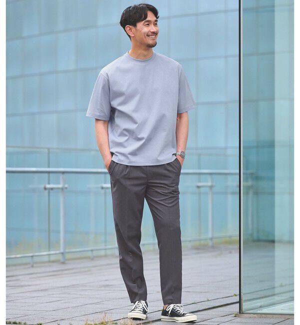 UNITED ARROWS green label relaxing「【WEB限定】JUST fit ドライ ポリエステル 1プリーツ イージーパンツ -吸水速乾-」|その他|