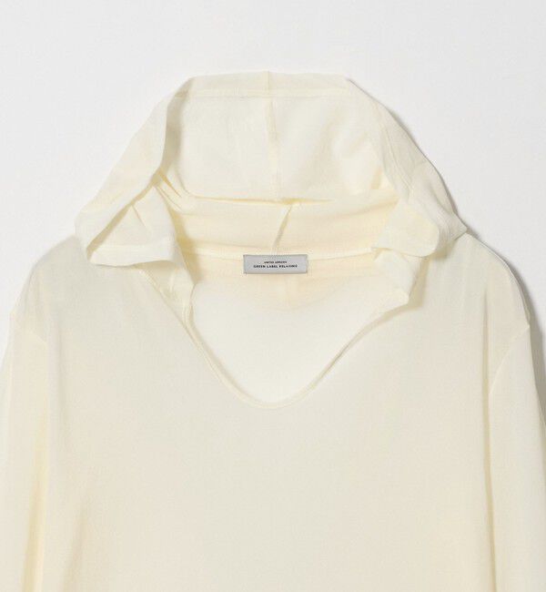 UNITED ARROWS green label relaxing「チュール シアー フード プルオーバー カットソー」|Tシャツ・カットソー|