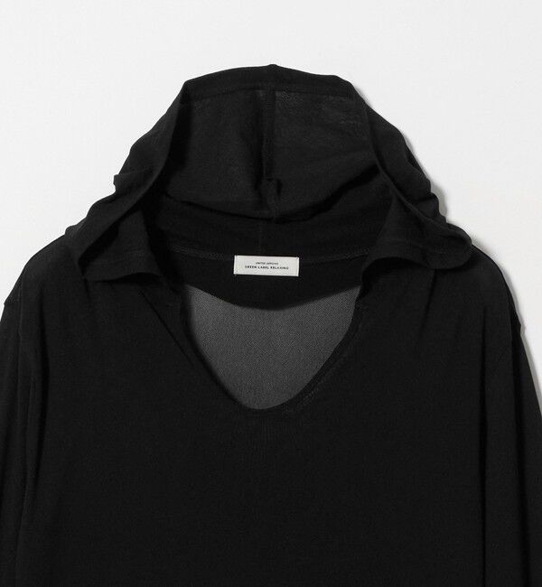 UNITED ARROWS green label relaxing「チュール シアー フード プルオーバー カットソー」|Tシャツ・カットソー|