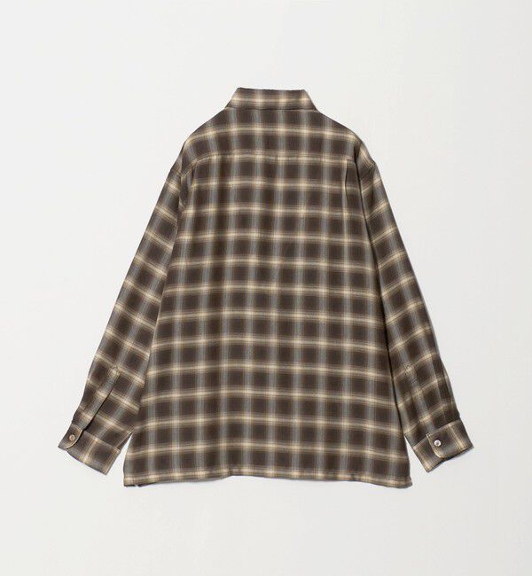 UNITED ARROWS green label relaxing「P/CU/W オンブレ チェック 2フラップポケット シャツ」|シャツ・ブラウス|