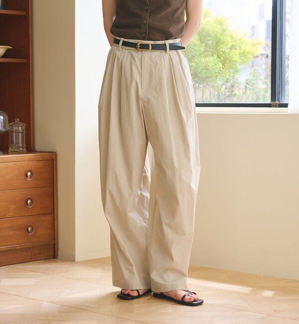 BEAUTY&YOUTH UNITED ARROWS「ナイロンコットン ワイドタックパンツ ウォッシャブル」|その他|