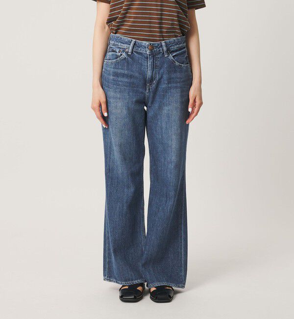 BEAUTY&YOUTH UNITED ARROWS「＜RED CARD＞Twilightフレア デニムパンツ/コバルト」|デニム|