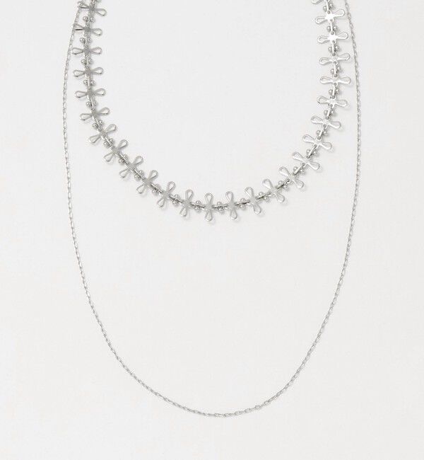 BEAUTY&YOUTH UNITED ARROWS「メタル ユニークチョーカー&times;ネックレス/2P」|ネックレス|