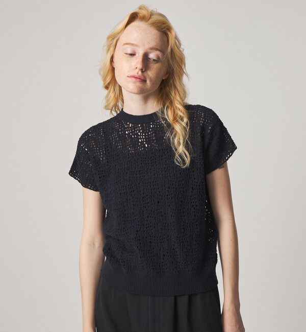 STEVEN ALAN「＜Steven Alan＞ハンド ニット ショートスリーブ プルオーバー」|ニット・セーター|