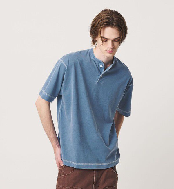 California General Store「＜Healthknit &times; CGS.＞2ボタン ヘンリーネック Tシャツ」|Tシャツ・カットソー|