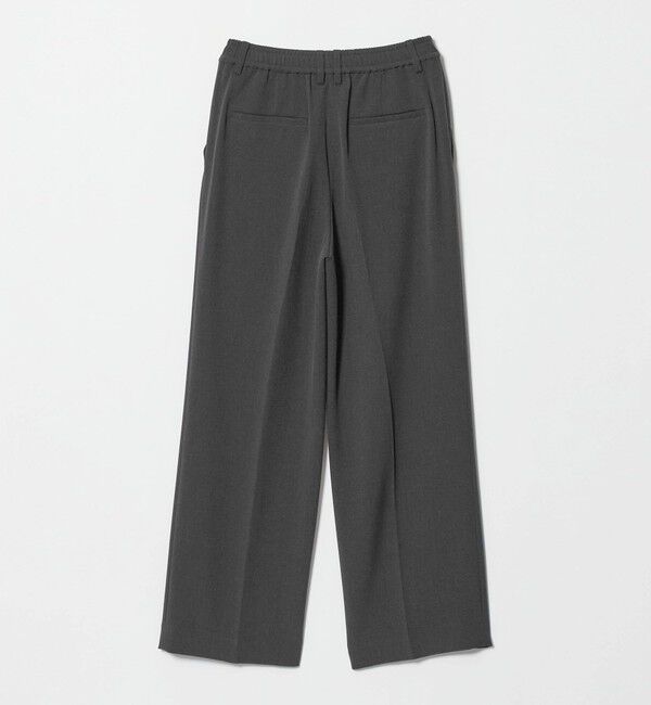 BEAUTY&YOUTH UNITED ARROWS「ポリエステルブレンド メランジ バックゴム ストレートパンツ 防シワ ウォッシャブル」|スラックス|