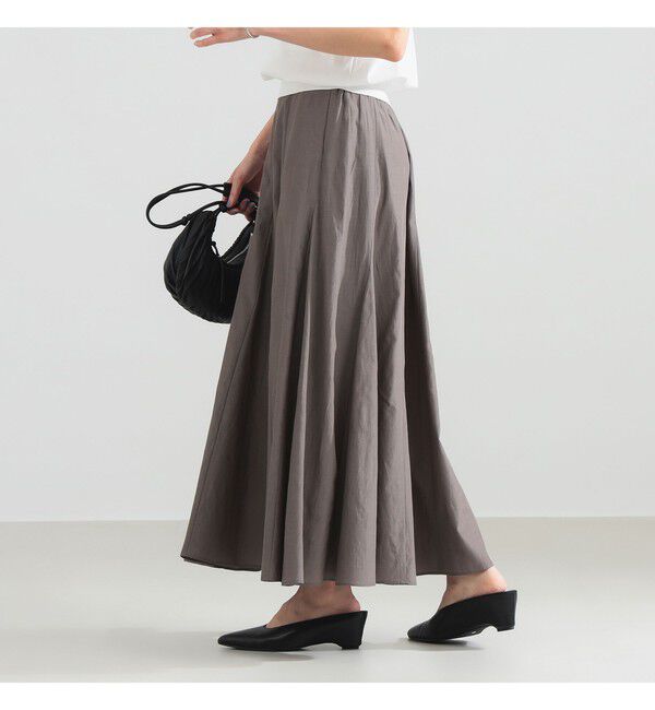 Demi-Luxe BEAMS 「コットン アセテート フレアスカート」|スカート|MOCHA