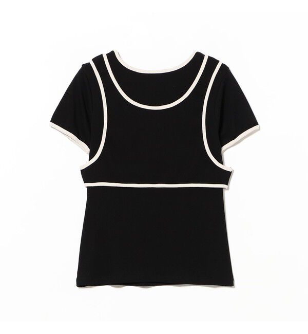 Ray BEAMS 「パイピング タンクトップ レイヤー Tシャツ」|Tシャツ・カットソー|
