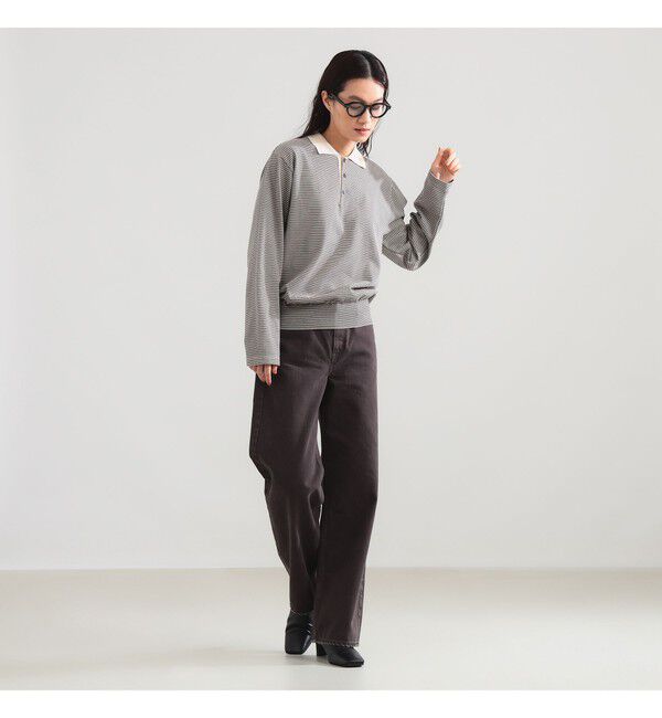 Demi-Luxe BEAMS 「BATONER / ブラウジング ポロ ロングスリーブ Tシャツ」|Tシャツ・カットソー|