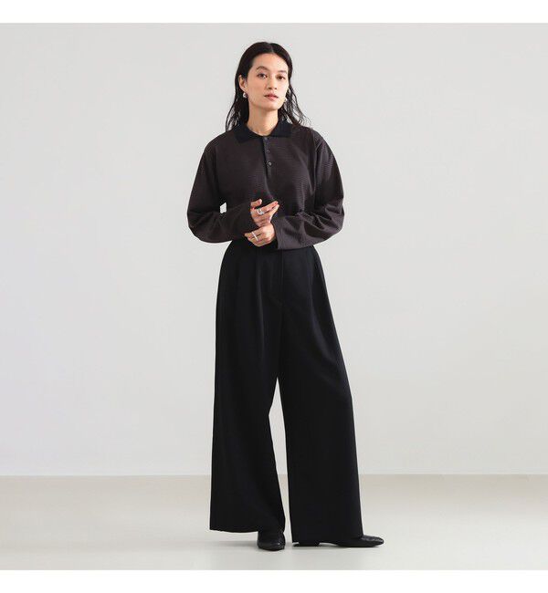 Demi-Luxe BEAMS 「BATONER / ブラウジング ポロ ロングスリーブ Tシャツ」|Tシャツ・カットソー|