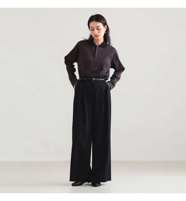 Demi-Luxe BEAMS 「BATONER / ブラウジング ポロ ロングスリーブ Tシャツ」|Tシャツ・カットソー|