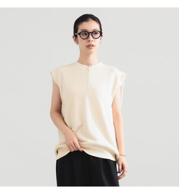 Demi-Luxe BEAMS 「裏毛 ハーフ ジップ プルオーバー」|Tシャツ・カットソー|