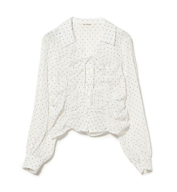 Ray BEAMS 「プリント シャーリング シャツ」|シャツ・ブラウス|OFF WHITE