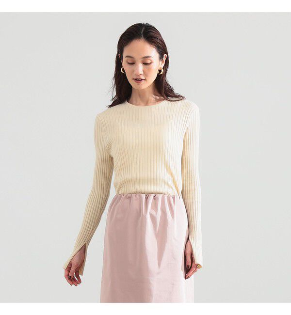 Demi-Luxe BEAMS 「16ゲージ ワイドリブ ニット」|ニット・セーター|