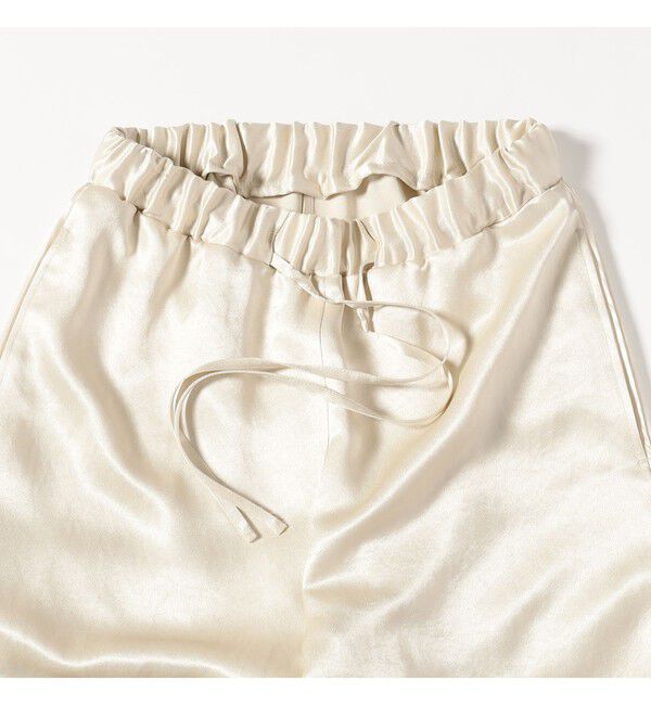 Demi-Luxe BEAMS 「アセテート バックサテン パンツ」|チノ|