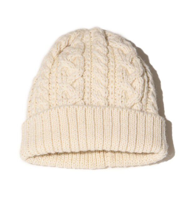 BEAMS PLUS「Cable Watch Cap」|ニット帽|NATURAL