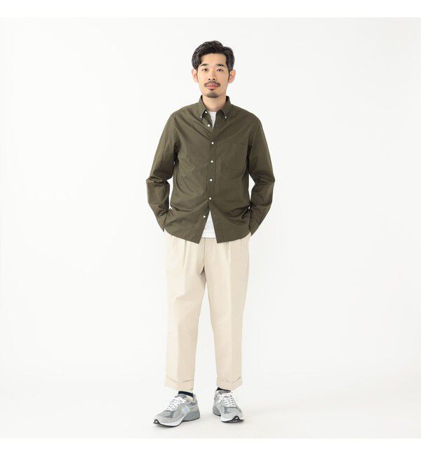 BEAMS PLUS「BEAMS PLUS｜2 Pleats Tapered Twill｜メンズ  チノパン｜オールシーズン」|チノ|