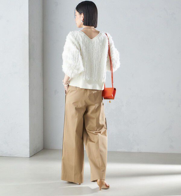 SHIPS for women「〈手洗い可能〉前後 2WAY ドルマン フリンジ プルオーバー 24SS ◇」|ニット・セーター|