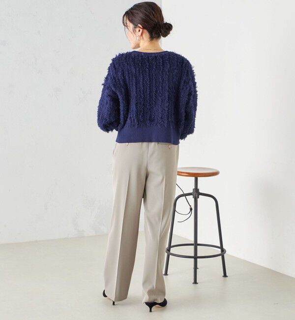 SHIPS for women「〈手洗い可能〉前後 2WAY ドルマン フリンジ プルオーバー 24SS ◇」|ニット・セーター|