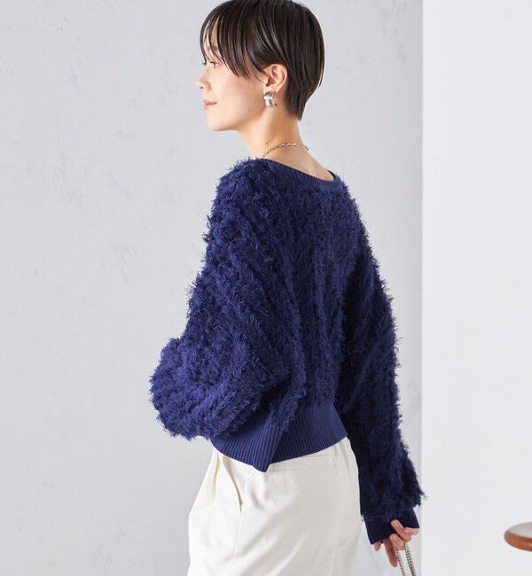 SHIPS for women「〈手洗い可能〉前後 2WAY ドルマン フリンジ プルオーバー 24SS ◇」|ニット・セーター|