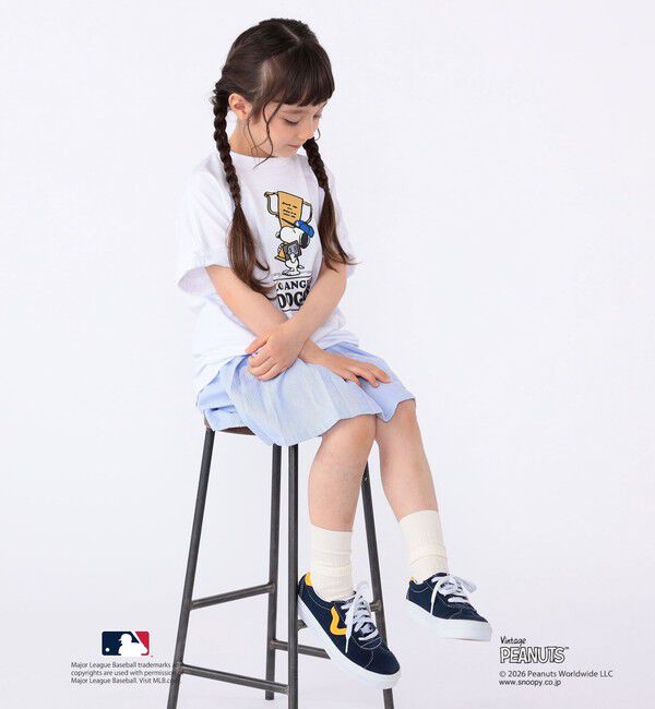SHIPS KIDS「SHIPS KIDS:100～125cm / PEANUTS&times;MLB プリント Tシャツ」|Tシャツ・カットソー|