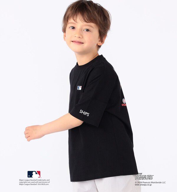 SHIPS KIDS「SHIPS KIDS:100～125cm / PEANUTS&times;MLB プリント Tシャツ」|Tシャツ・カットソー|