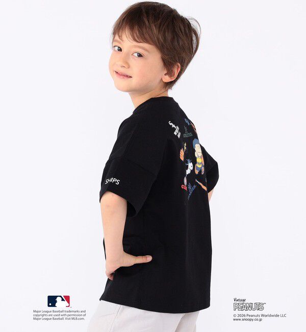 SHIPS KIDS「SHIPS KIDS:100～125cm / PEANUTS&times;MLB プリント Tシャツ」|Tシャツ・カットソー|