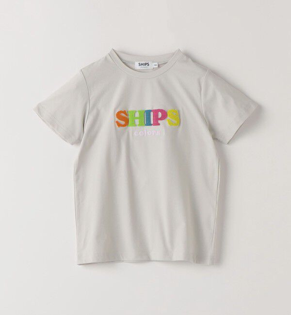 SHIPS Colors 「SHIPS Colors:80～130cm /〈接触冷感・吸水速乾〉歯ブラシ刺繍 ロゴ Tシャツ」|Tシャツ・カットソー|