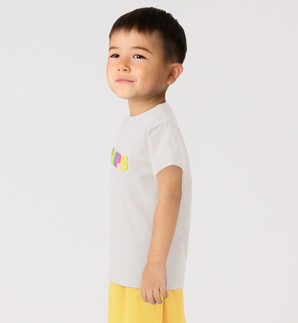 SHIPS Colors 「SHIPS Colors:80～130cm /〈接触冷感・吸水速乾〉歯ブラシ刺繍 ロゴ Tシャツ」|Tシャツ・カットソー|