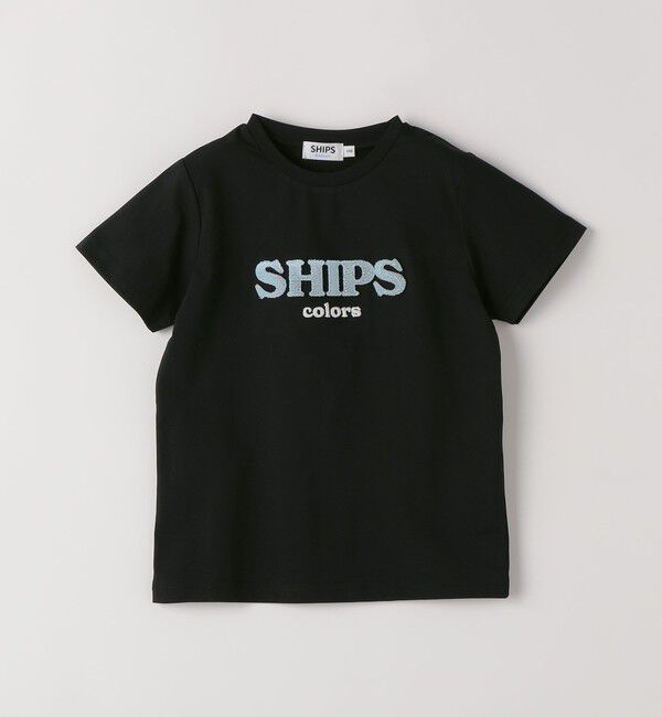 SHIPS Colors 「SHIPS Colors:80～130cm /〈接触冷感・吸水速乾〉歯ブラシ刺繍 ロゴ Tシャツ」|Tシャツ・カットソー|