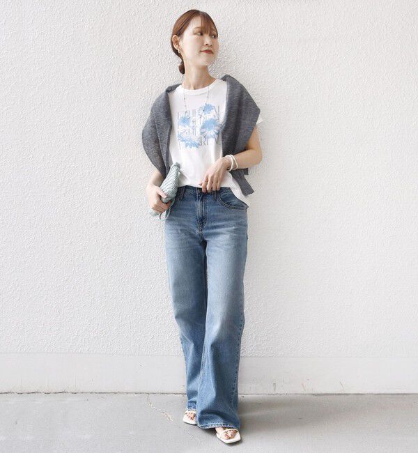 SHIPS for women「【WEB限定】オーガニック コットン コンパクト プリント TEE」|Tシャツ・カットソー|