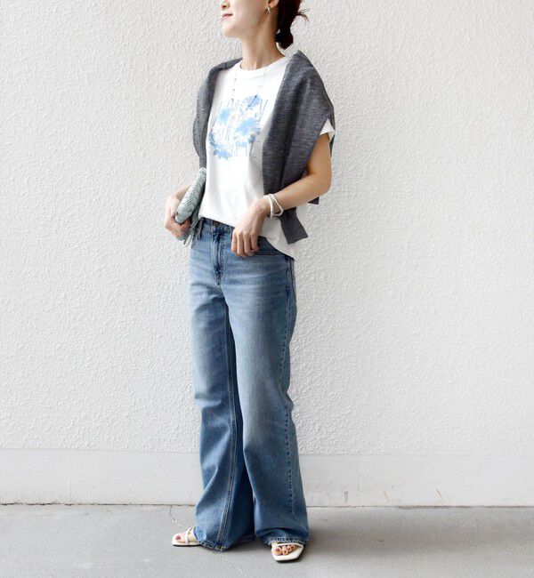 SHIPS for women「【WEB限定】オーガニック コットン コンパクト プリント TEE」|Tシャツ・カットソー|
