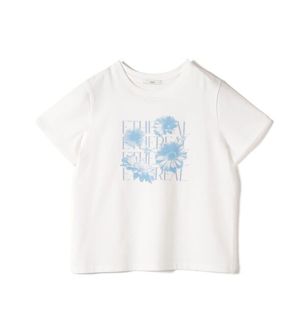 SHIPS for women「【WEB限定】オーガニック コットン コンパクト プリント TEE」|Tシャツ・カットソー|