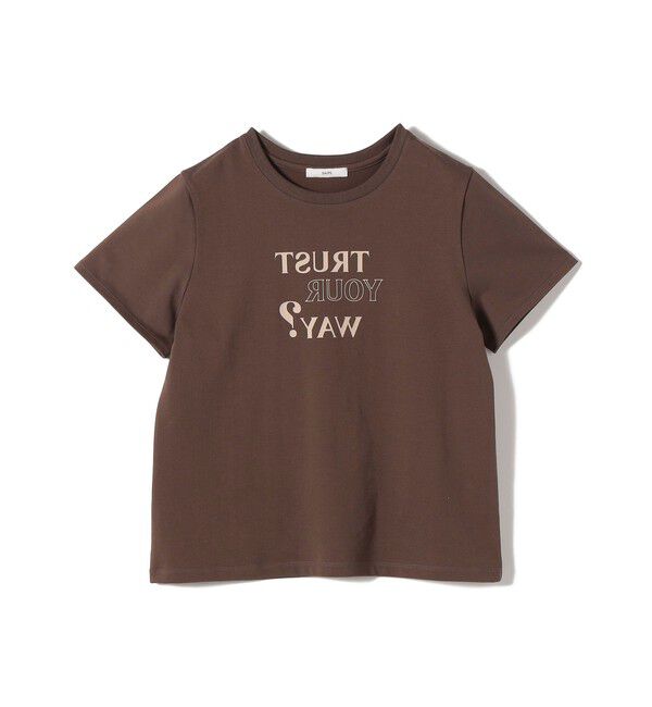 SHIPS for women「【WEB限定】オーガニック コットン コンパクト プリント TEE」|Tシャツ・カットソー|
