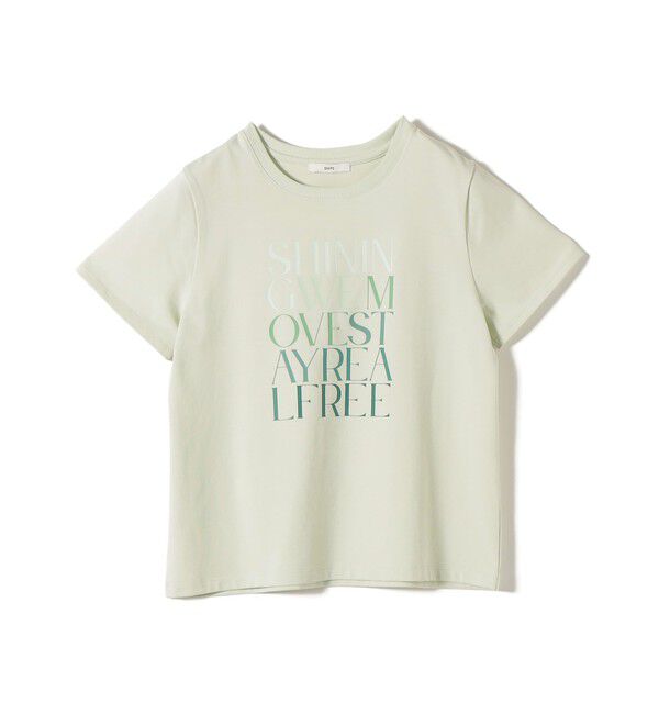 SHIPS for women「【WEB限定】オーガニック コットン コンパクト プリント TEE」|Tシャツ・カットソー|