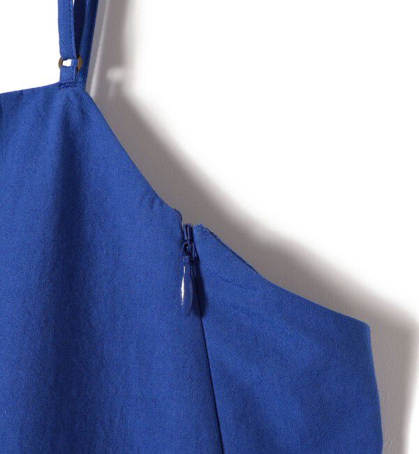 SHIPS for women「SHIPS Primary Navy Label:〈手洗い可能〉近江晒 フレア キャミ ワンピース」|ワンピース|