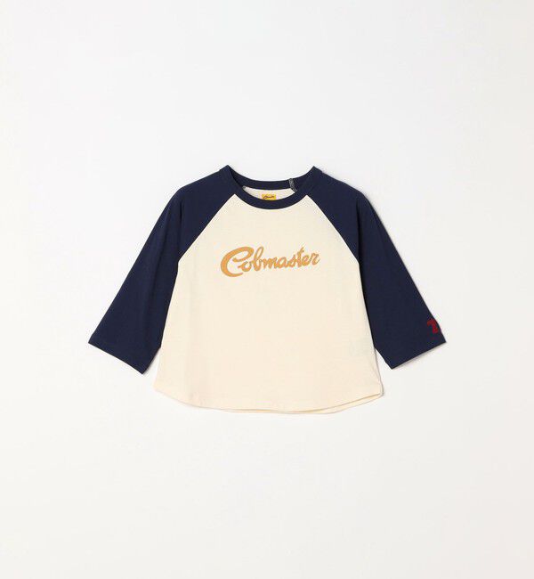 SHIPS any「COBMASTER:〈洗濯機可能〉ロゴ プリント ロングスリーブTシャツ<KIDS>」|Tシャツ・カットソー|ネイビー