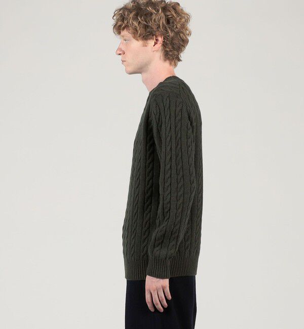 TOMORROWLAND MENS「TOMORROWLAND tricot スーパーファインラムウール ケーブルニット」|ニット・セーター|