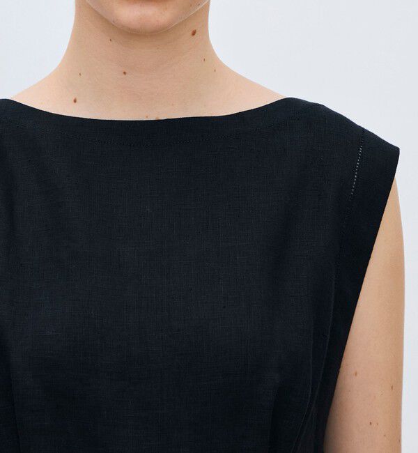 TOMORROWLAND collection「スムースリネン ウエストスウィッチドワンピース」|ワンピース|