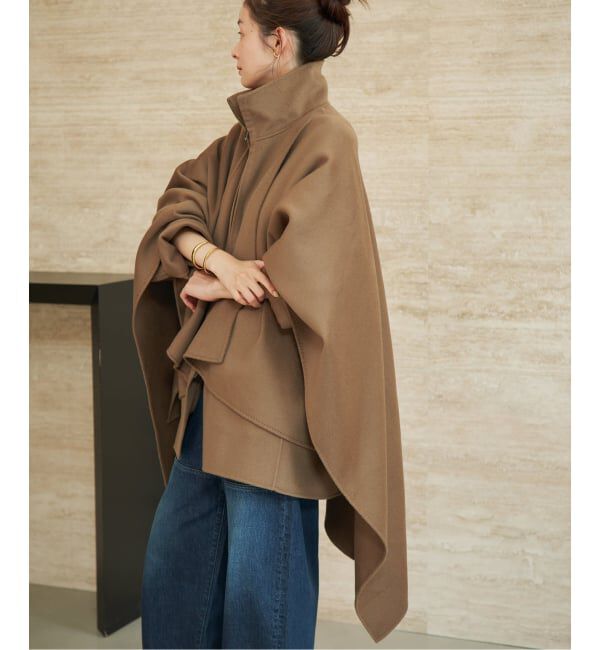Plage「《予約》HAMILTON lazy poncho コート」|ポンチョ・ケープ|