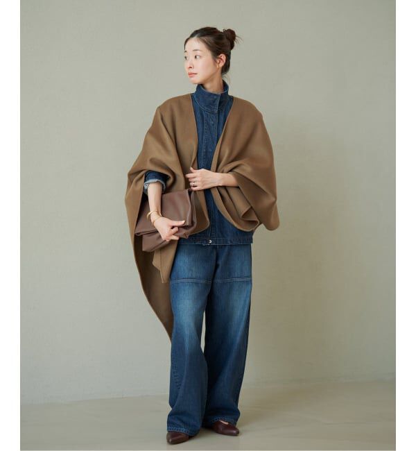 Plage「《予約》HAMILTON lazy poncho コート」|ポンチョ・ケープ|