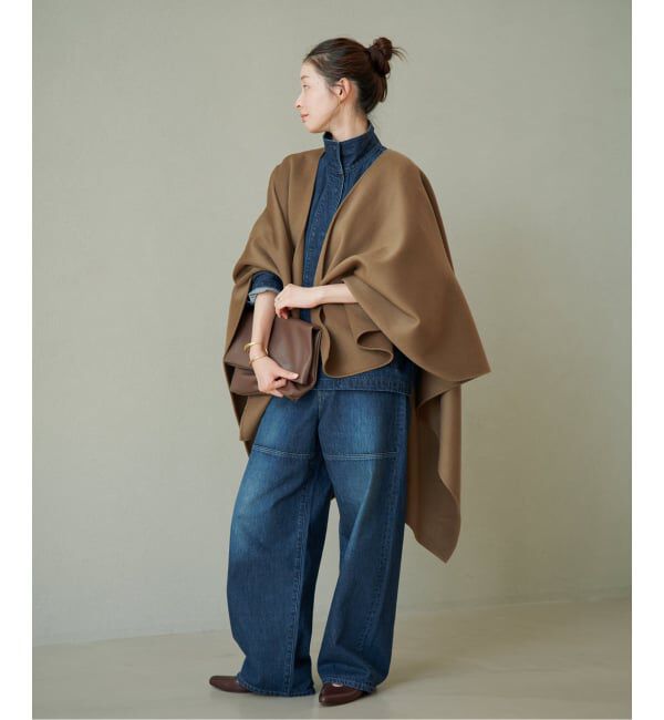 Plage「《予約》HAMILTON lazy poncho コート」|ポンチョ・ケープ|