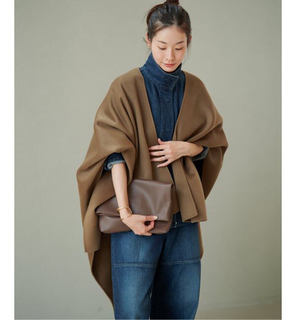 Plage「《予約》HAMILTON lazy poncho コート」|ポンチョ・ケープ|