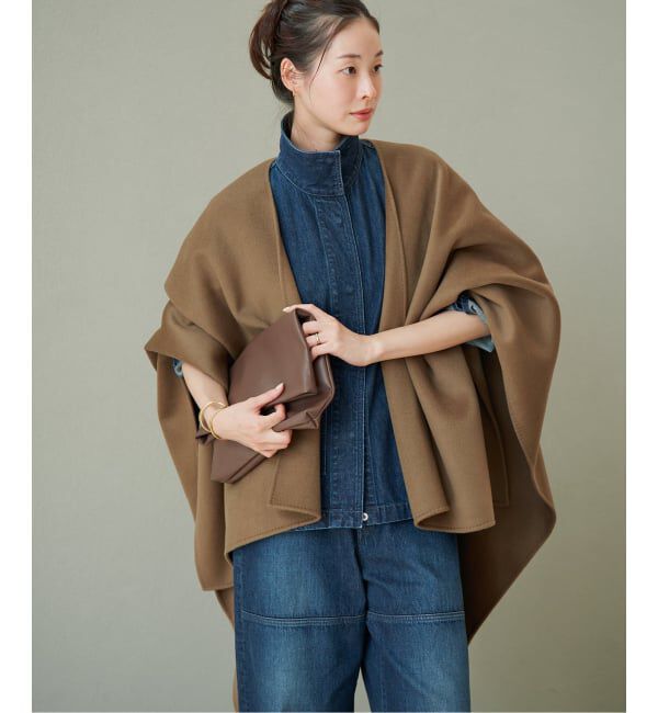 Plage「《予約》HAMILTON lazy poncho コート」|ポンチョ・ケープ|