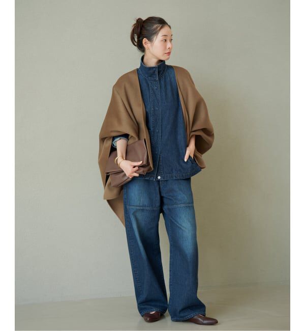 Plage「《予約》HAMILTON lazy poncho コート」|ポンチョ・ケープ|