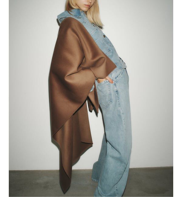 Plage「《予約》HAMILTON lazy poncho コート」|ポンチョ・ケープ|
